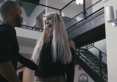 Busty tranny Aubrey Kate anal fucked by her black neigh