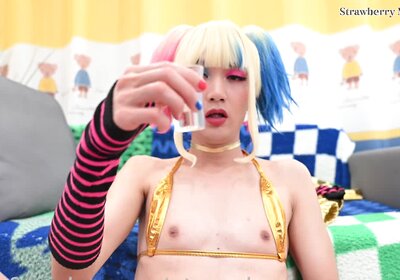 Shemale cum eating compilation (short)